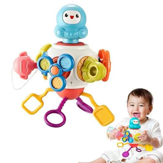 🎨 Juguete de Estimulación Sensorial 8 en 1 – Cubo Montessori Educativo para Bebés 👶🧩