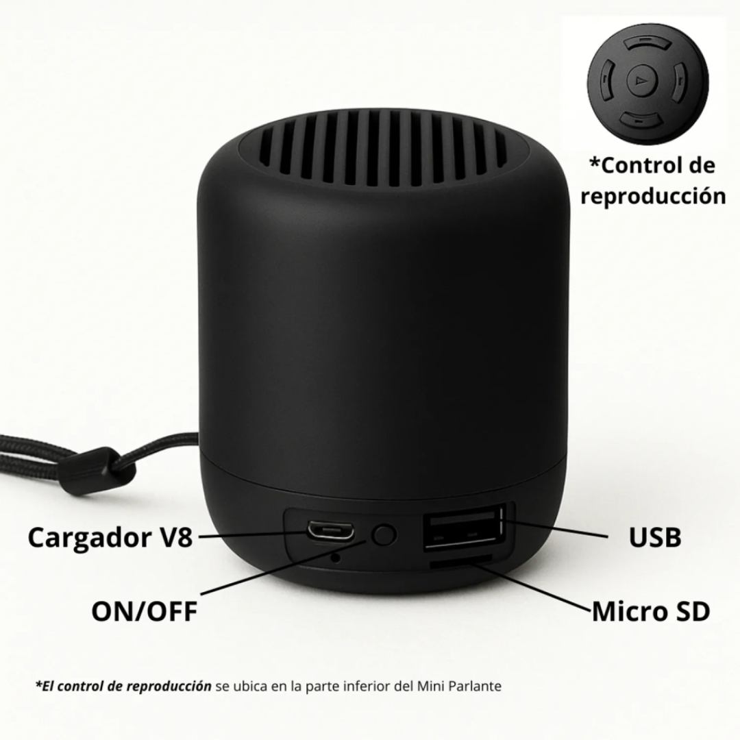 🔊🎶 Mini Parlante Recargable Bluetooth GTS-1675 – Tu Música, Donde Quieras 💥🎵