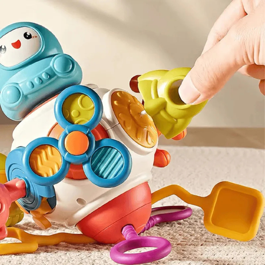 🎨 Juguete de Estimulación Sensorial 8 en 1 – Cubo Montessori Educativo para Bebés 👶🧩