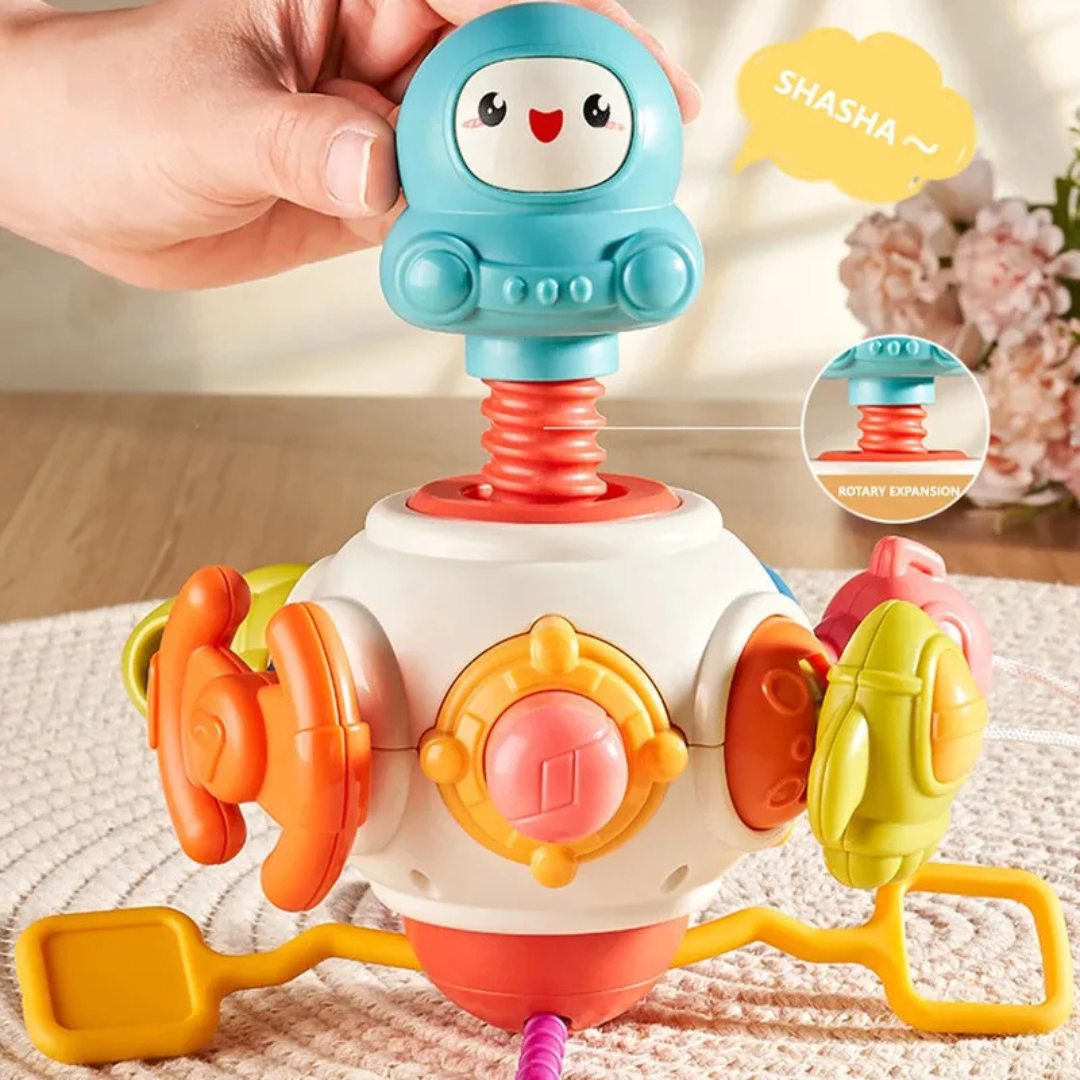 🎨 Juguete de Estimulación Sensorial 8 en 1 – Cubo Montessori Educativo para Bebés 👶🧩