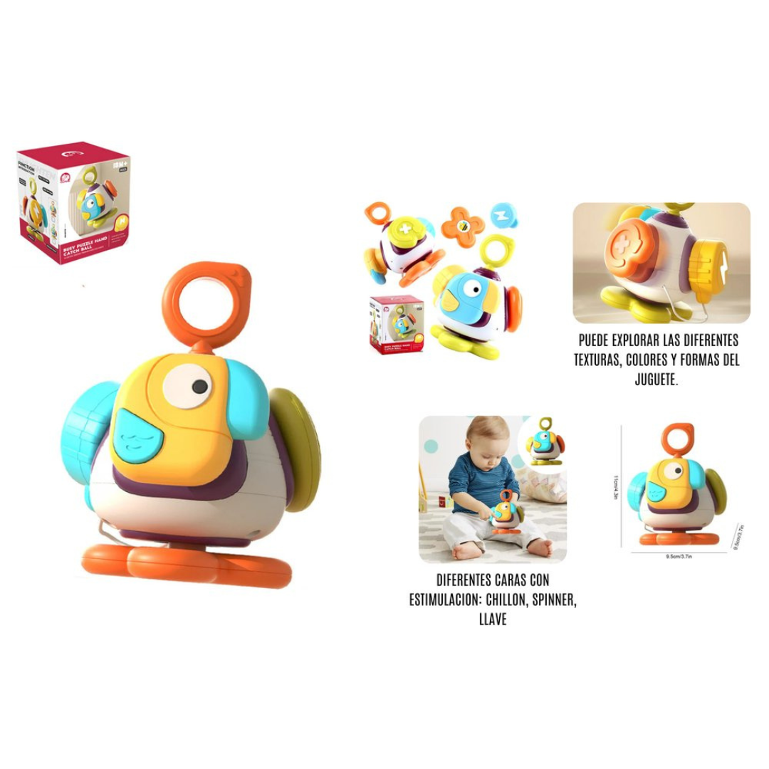 🧩 Juguete Sensorial Montessori 5 en 1 – ¡Diversión y Aprendizaje en un Solo Juego! 👶🌈✨