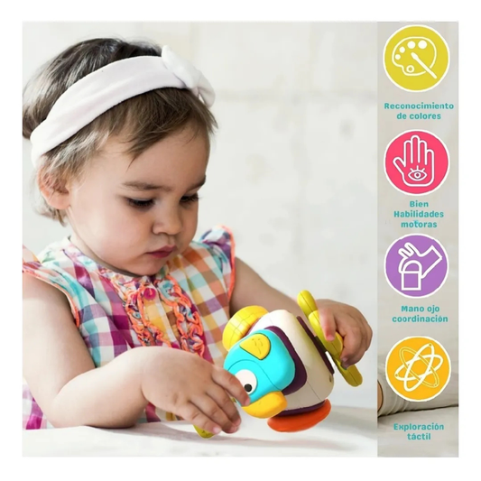 🧩 Juguete Sensorial Montessori 5 en 1 – ¡Diversión y Aprendizaje en un Solo Juego! 👶🌈✨