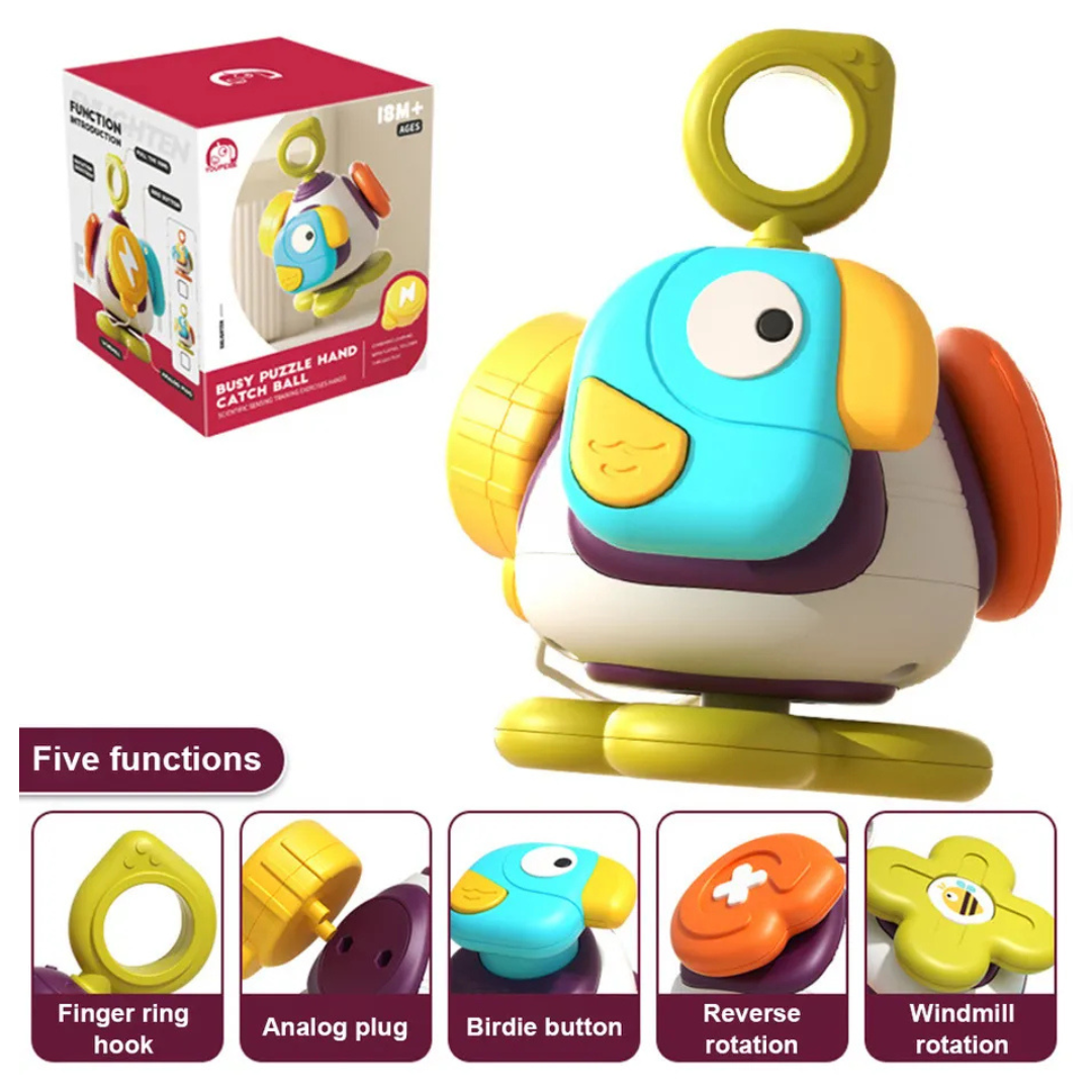 🧩 Juguete Sensorial Montessori 5 en 1 – ¡Diversión y Aprendizaje en un Solo Juego! 👶🌈✨