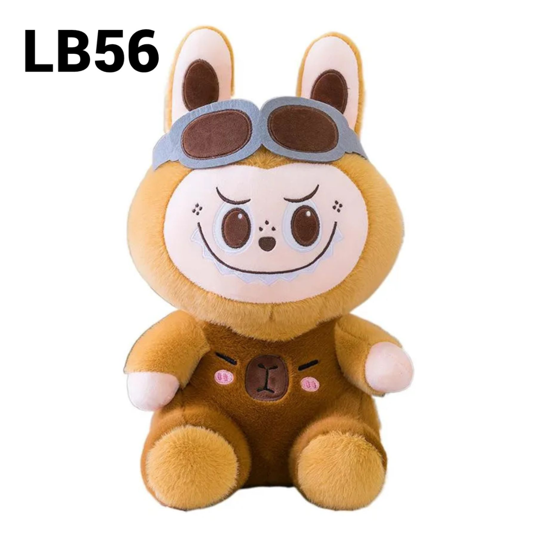 🧸✨ Peluche Labubu con Disfraz de Felpa + Cobija Térmica 3 en 1 💕