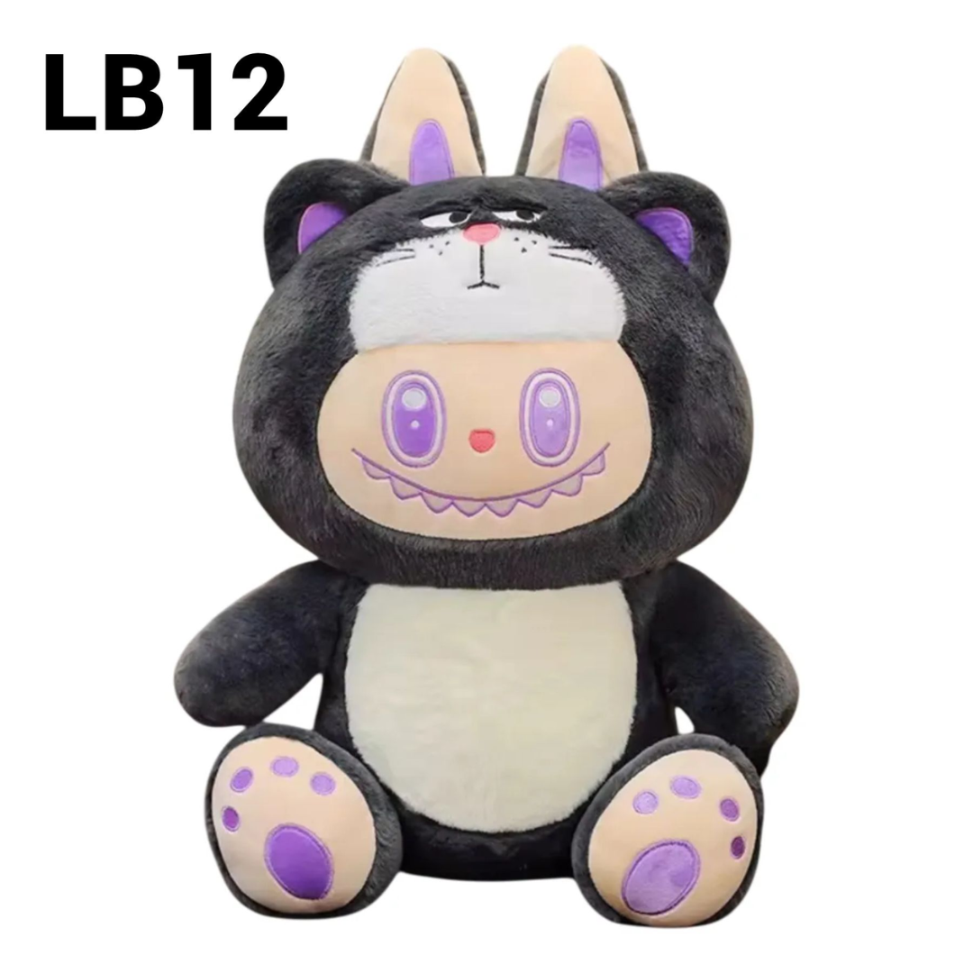 🧸✨ Peluche Labubu con Disfraz de Felpa + Cobija Térmica 3 en 1 💕