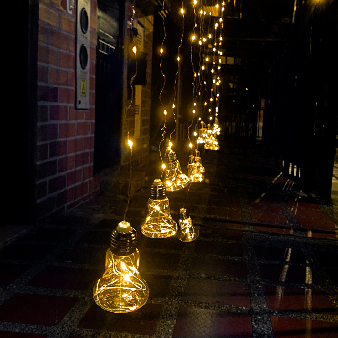 🎄✨ Cortina Micro LED Estilo Campana – Ilumina tu Espacio con Encanto y Estilo 💡🔔