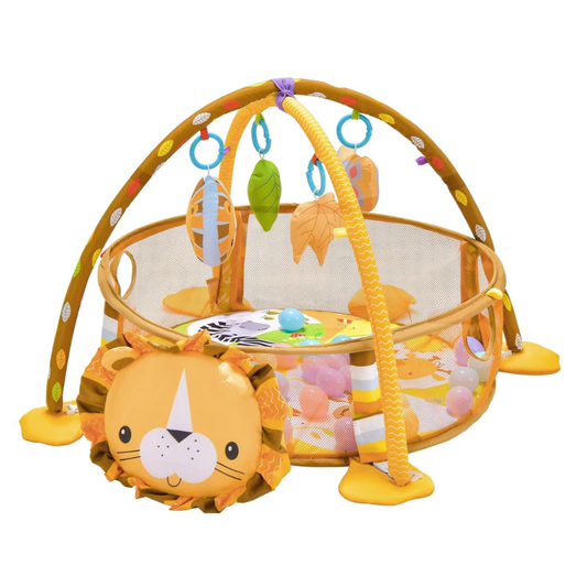 🦁 Gimnasio Corral para Bebé 4 en 1 – ¡Diversión, Seguridad y Aprendizaje en un Solo Lugar! 👶🎨