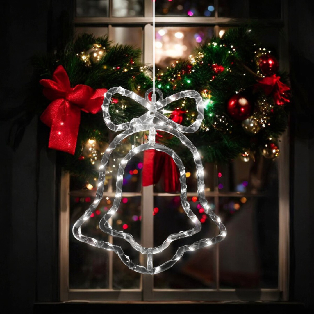 🔔🎄 Figura Decorativa LED Campana – ¡Brillo y Encanto para tu Navidad! ✨💫