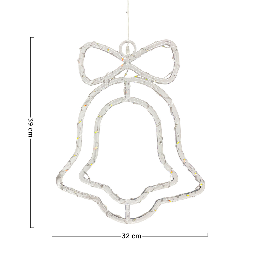 🔔🎄 Figura Decorativa LED Campana – ¡Brillo y Encanto para tu Navidad! ✨💫