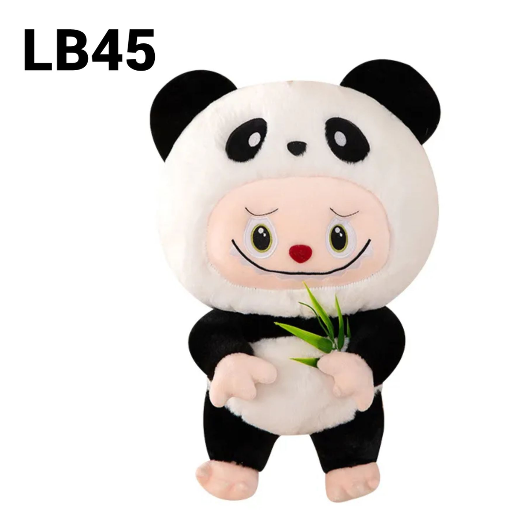 🧸✨ Peluche Labubu con Disfraz de Felpa + Cobija Térmica 3 en 1 💕