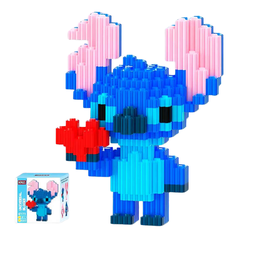 💙 Stitch Corazón Juguete Armable Armatodo – ¡Construye al Personaje Más Tierno y Travieso! 🧩💖✨