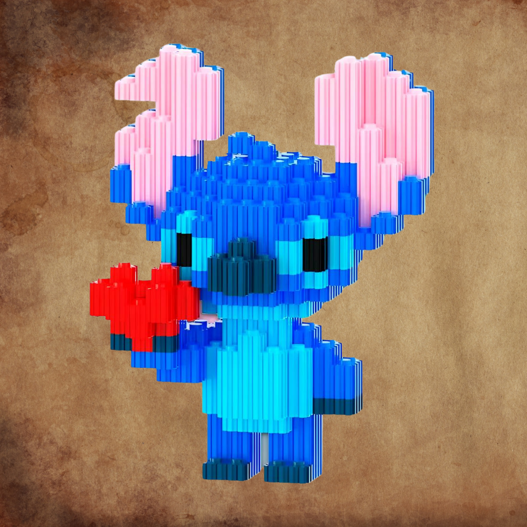 💙 Stitch Corazón Juguete Armable Armatodo – ¡Construye al Personaje Más Tierno y Travieso! 🧩💖✨