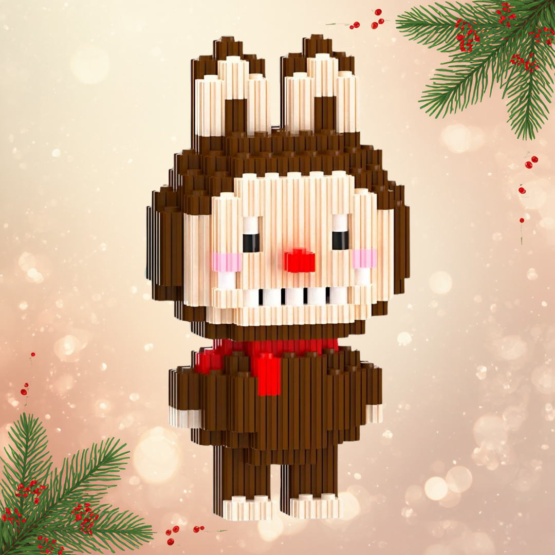 🐰 Labubu Marrón Juguete Armable Armatodo – ¡Construye al Personaje Más Adorable y Coleccionable! 🧩🤎✨