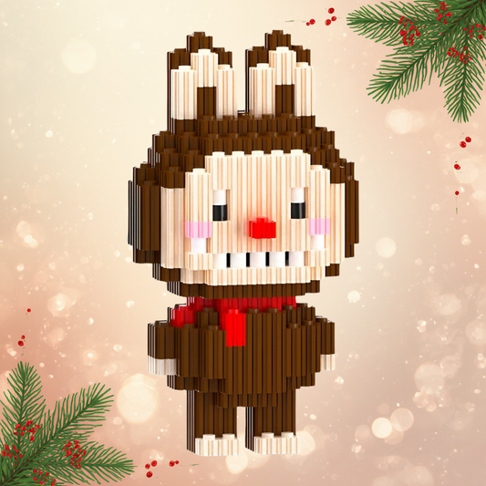 🐰 Labubu Marrón Juguete Armable Armatodo – ¡Construye al Personaje Más Adorable y Coleccionable! 🧩🤎✨