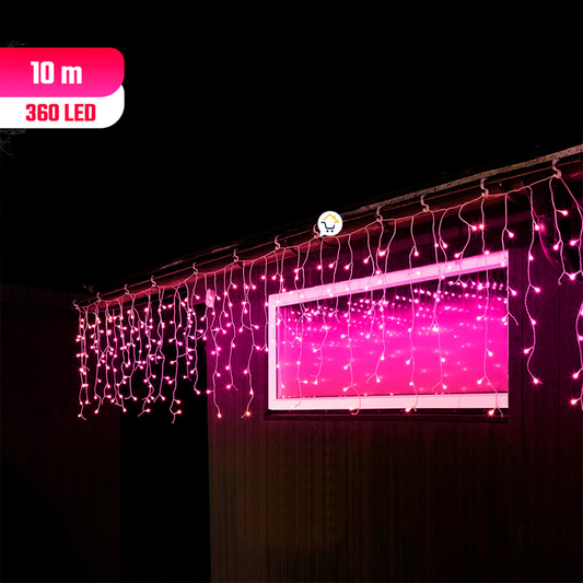 🎄✨ Cortina Intercalada 10 m Navidad LED 360 – ¡Magia Brillante para tus Fiestas! 🌟💫