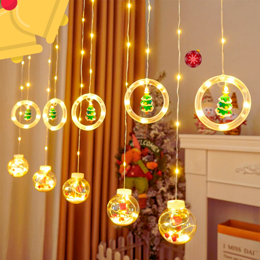 🎄✨ Cortina Intercalada 3 m Navidad – ¡Ilumina tu hogar con magia y calidez! 🌟💫