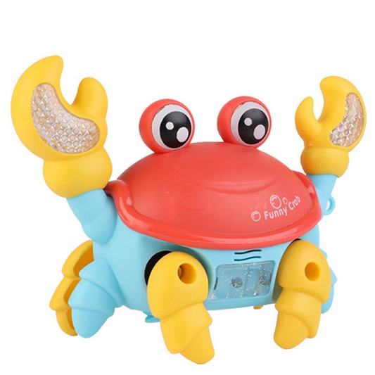 🦀🎶 Cangrejo Interactivo con Música y Luces – ¡Tu Primera Mascota Divertida! 🌈✨