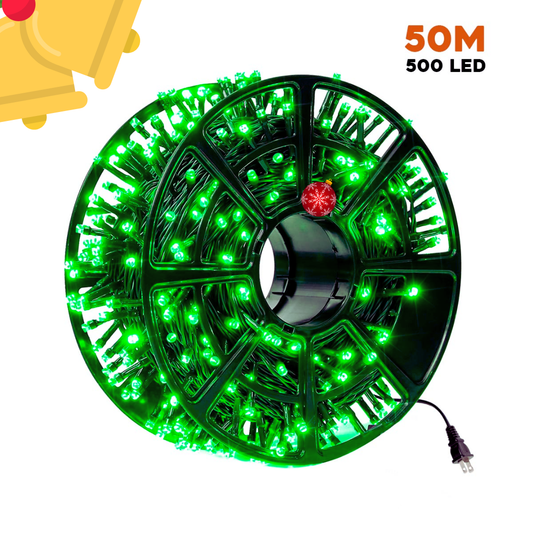 🎇✨ Luz LED Lineal 50 Metros 500 LED 1500 – ¡Ilumina a lo grande con estilo y elegancia! 🌟🎄