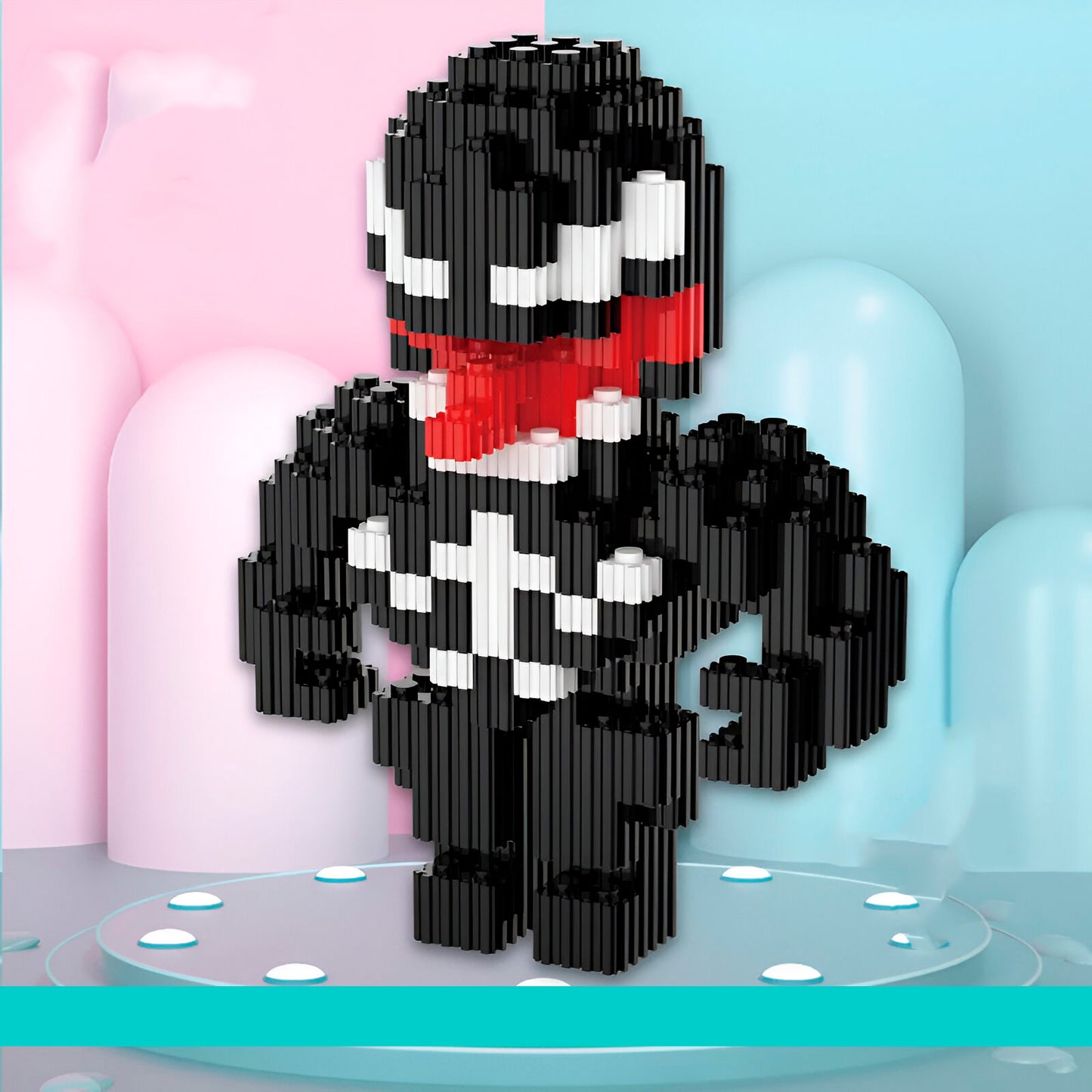 🕷️ Venom Comic Juguete Armable Armatodo – ¡Construye al Simbionte Más Temido del Universo! ⚫🦷🧩