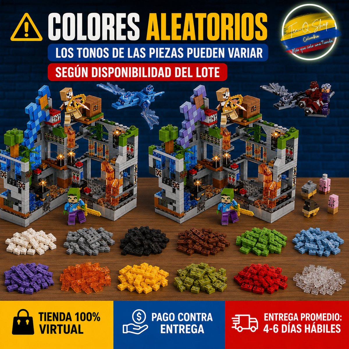 🏰 Set tipo Lego de 551 Piezas Con Luz - ¡Construye una fortaleza llena de aventuras!