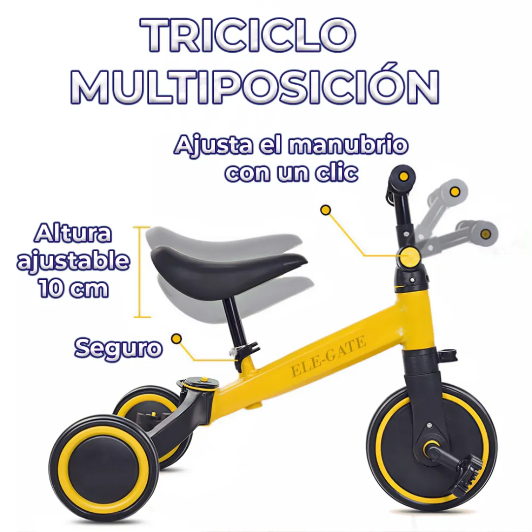 🚲✨ Triciclo Multifuncional Picool  en 1 – ¡Crece con tu pequeño! 🌈👶