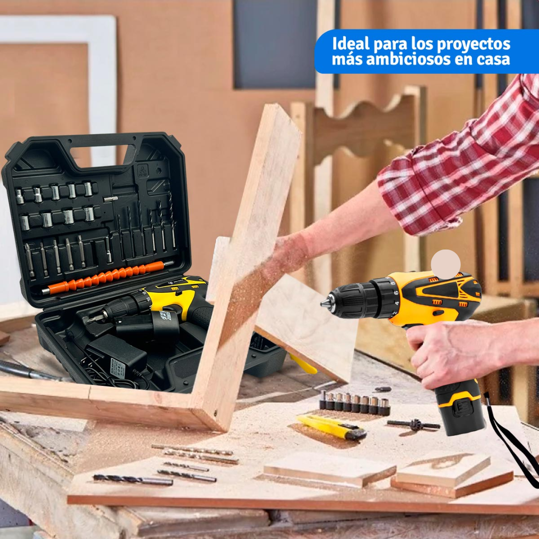 🔧⚡ Taladro Inalámbrico Recargable 12V H01 – Potencia y Precisión en tus manos 💪🔩