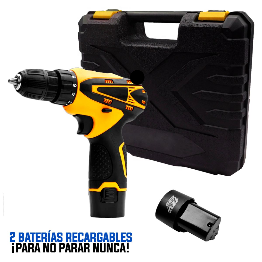 🔧⚡ Taladro Inalámbrico Recargable 12V H01 – Potencia y Precisión en tus manos 💪🔩