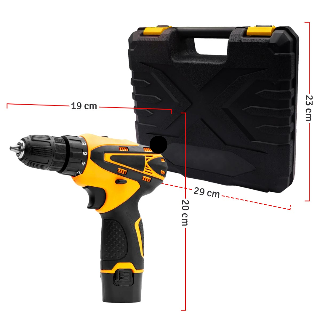 🔧⚡ Taladro Inalámbrico Recargable 12V H01 – Potencia y Precisión en tus manos 💪🔩