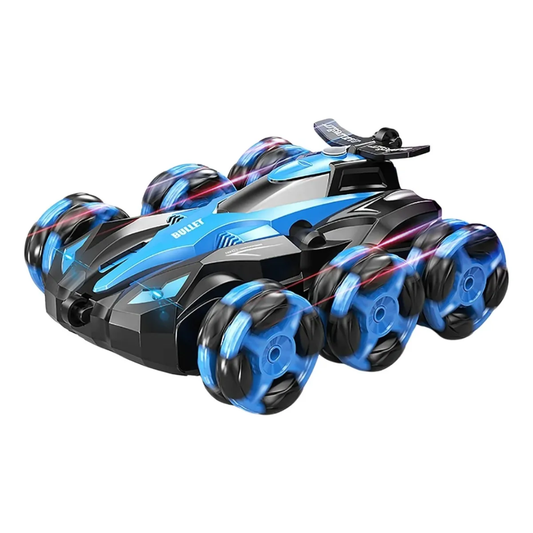🚗💨 Carro Acrobático 6 Ruedas con Control Remoto y Manilla – ¡Luces, Humo y Acción sin Límites! ⚡🔥