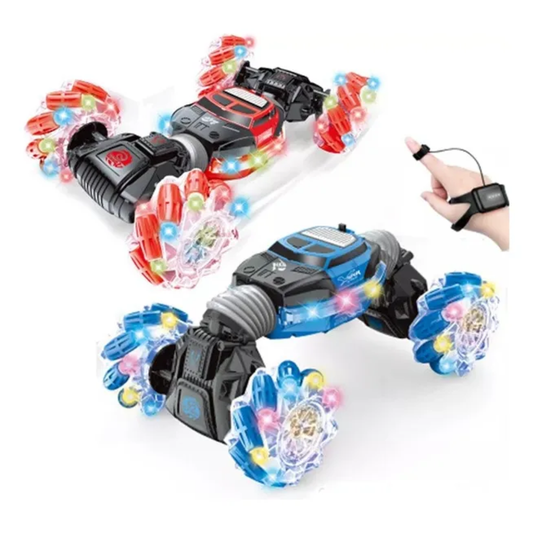 🚗💨 Carro Control Sensor Mano Grande 4x4 RC – ¡Poder, Luces y Giros 360° en tus manos! ⚡🖐️