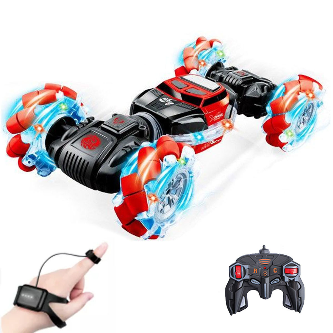 🚗💨 Carro Control Sensor Mano Grande 4x4 RC – ¡Poder, Luces y Giros 360° en tus manos! ⚡🖐️