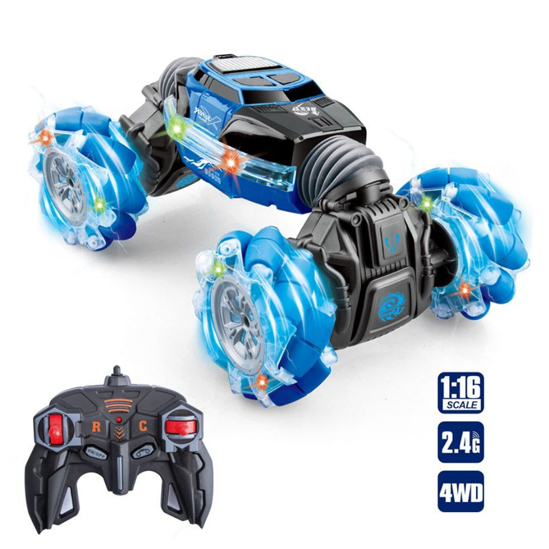 🚗💨 Carro Control Sensor Mano Grande 4x4 RC – ¡Poder, Luces y Giros 360° en tus manos! ⚡🖐️