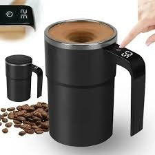 ☕ Taza Digital Mezcladora Recargable - ¡Mezcla tus bebidas con solo presionar un botón!